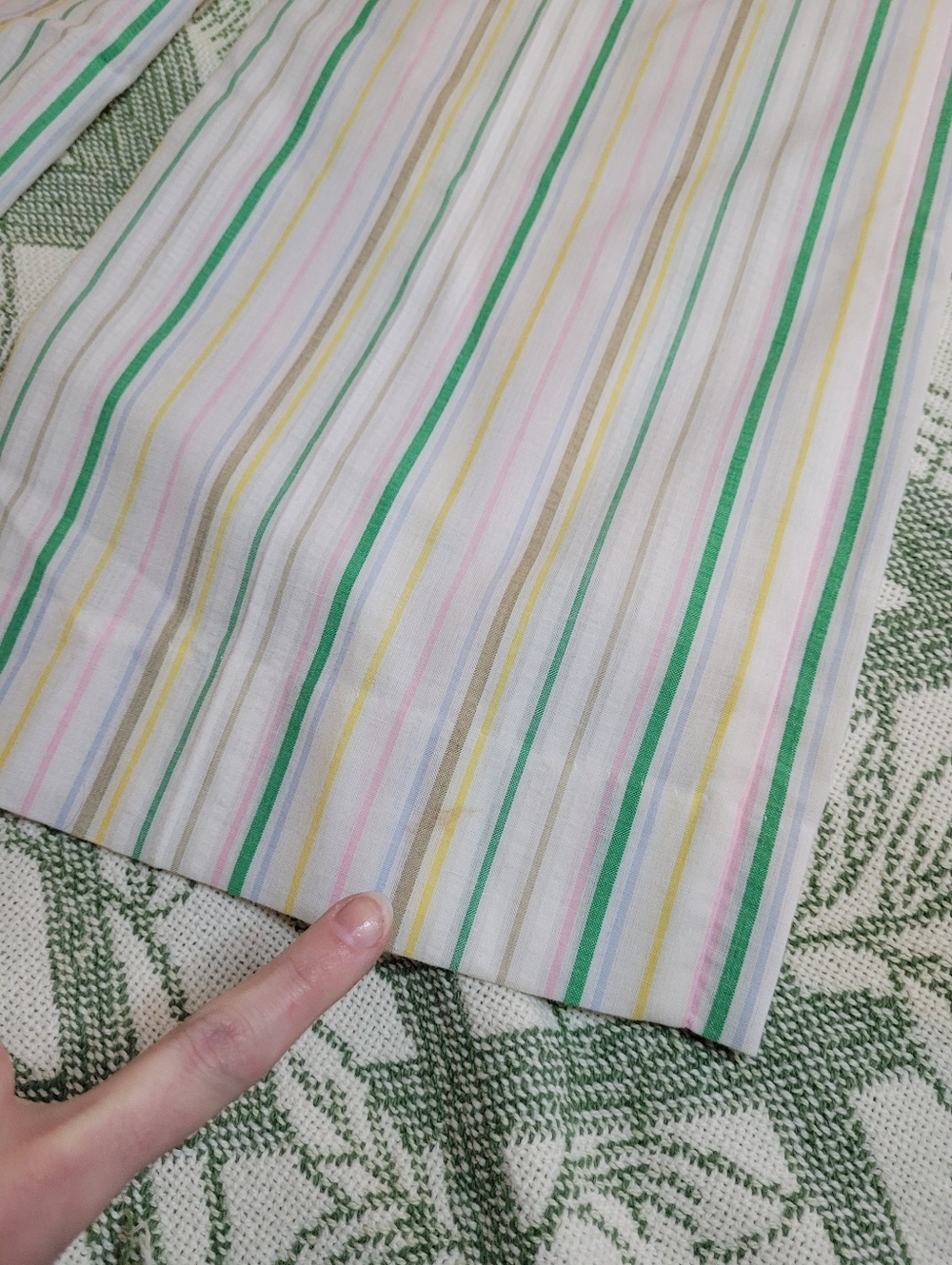 DeadStock Jantzen Striped Wide-Leg Pants in Pastel Multicolor - Picture 10 of 11